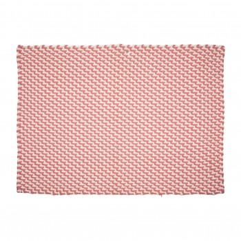 Teppich Pad Fußmatte POOL Pink / Weiß 72x132 cm, PAD